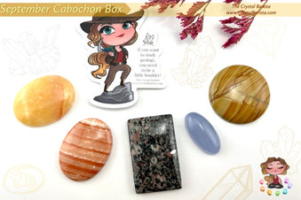Natural Stone Cabochon Collection Box