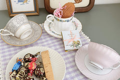 Vintage Teacup Club Trio - Teacup, Saucer & Cake Plate