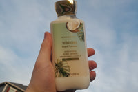various bath and body works products, jade roller, peel of mask and bath and body works gigham candle.