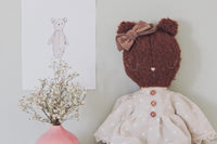 Exclusive Subscription of two handmade fabric dolls for children.