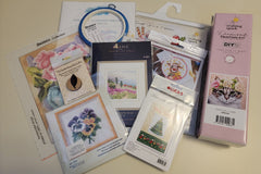 Wizardi Cross Stitch Supplies Subscription Box for DIY, Needlework and Craft Fans - Starter Pack