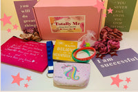 Positive words like "I am successful" and "You will do great things" help tween girls to become more confident.