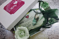 MY LUV 2U Designer Lava Rock Crystal Birthstone Earrings Box