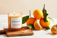 Premium candles hand-poured in small batches with 100% soy wax, fine fragrances and essential oils. Made with love. Non-toxic, clean, vegan.