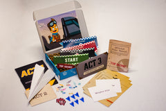 Open Hello Family kit featuring Jet and Penny's Flight School and all of the included elements such as paper airplane docks and instructions