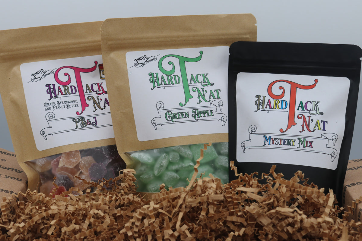 Hard Tack N'at Candy Flavors of the Month *MEGA* - Double our Regular Amount