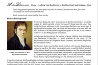 This letter packet featured one of Beethoven's most famous unsent letters, also known as the Heiligenstadt Testament