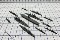 1:1800 Scale Naval Miniature Fleet Pack