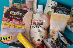 ITADAKIBOX Boba Milk Tea Themed Asian Snack & Drink Box upto 20 PCS | BUBBLE TEA BOX)
