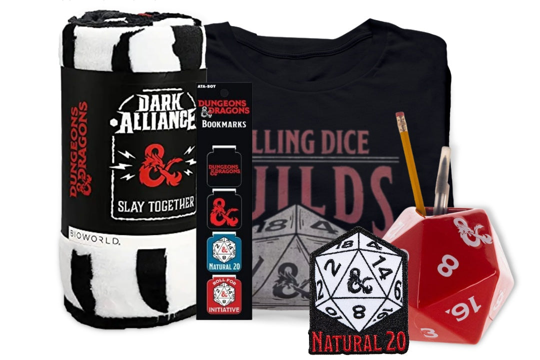 Dungeons and Dragons TShirt and Themed Gifts Box