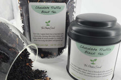 Chocolate Truffle black tea is a nice smooth, malty tea.  Add a little sugar to bring out the chocolate in this fine tea.