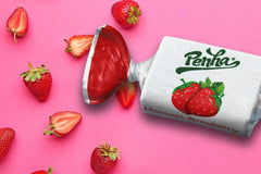 Penha Fruit - Soft caramels with assorted flavors of: strawberry, pineapple, peach, blueberry, lemon and orange