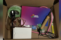 Kit for making neon signs: soldering iron, glue, acrylic, neon strips, solder, wire, fasteners. made by NeonSWOOSH UKRAINE
