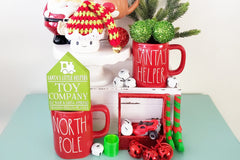 Holiday Tiered Tray Decor Items Box