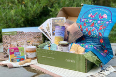 An Artza subscription box filled with artisanal food, crafts, and content from across the Holy Land.
