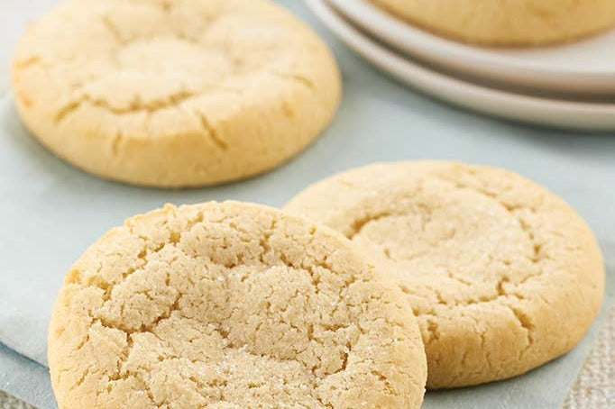 Our famous sugar cookie. What can we say? It is a delicious cookie cover in sugar. So good. Enjoy with milk 