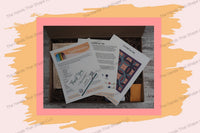 The DIY box includes user-friendly instructions and a color guide, inviting you to an engaging artistic experience.