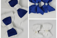 Grosgrain gives a more structured hair bow that holds up to a day of events like weddings and graduations.