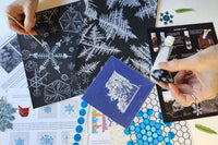 Repeating a simple branching process creates ferns, trees, crystals, and snowflakes. Represent this pattern with art, code, and experiments.