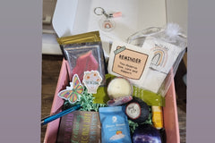 The box has self reminders of how loved you are and you are never alone. Also has stickers to use on car windows, water bottles or more.