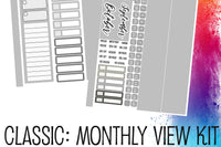 #stickerate MONTHLY Planner Stickers