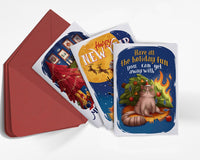 Christmas Card with Puzzles Inside