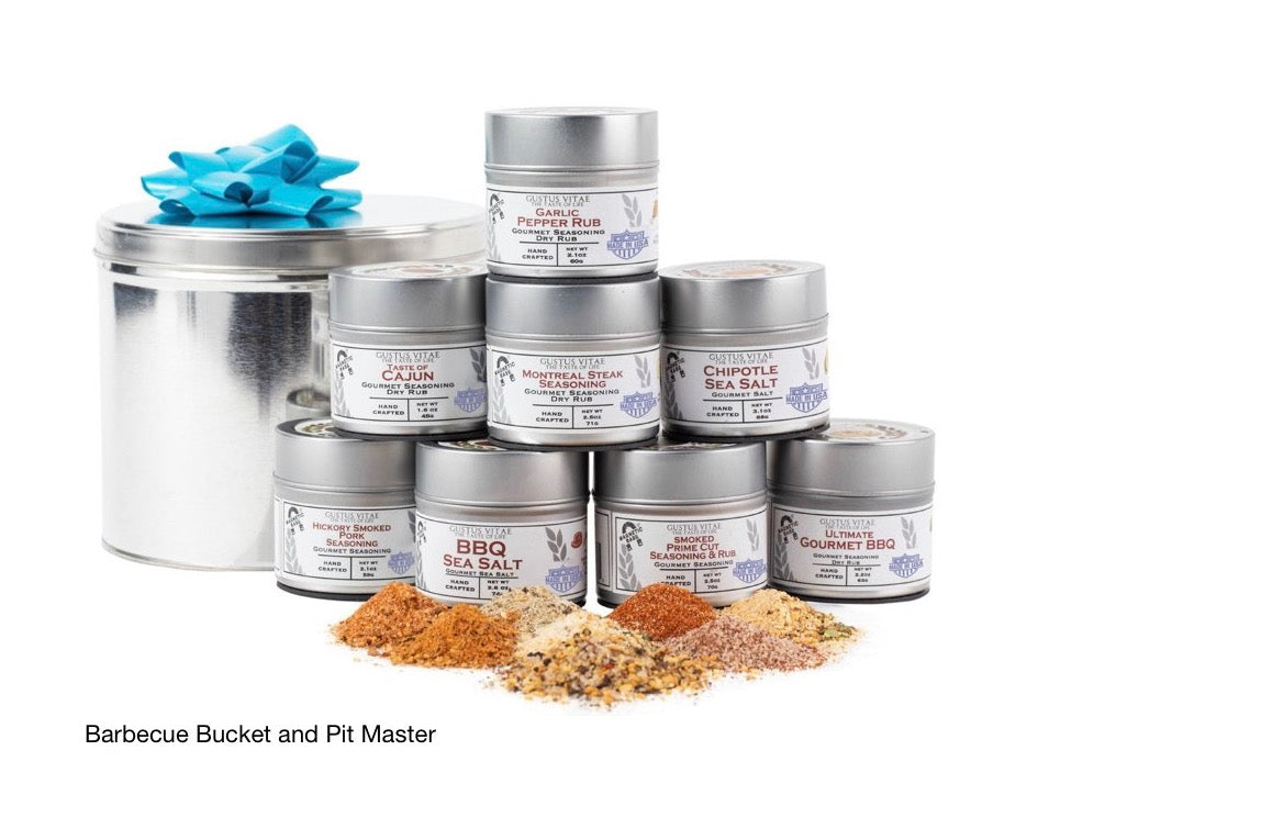 BBQ Bucket & Pit Master Gift Set  ,Barbecue Master Care Package