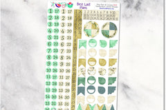 Functional Planner Sticker Kit for Planners - Calendars, Happy Planner, Bullet Journal, Leafy Treetops, Pocket, A5, EC, TN