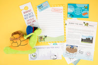 Plush and Snail Mail Weekly Letter  from Sunny the Mail Snail for ages 3 to 8