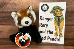 Rory the Creature Teacher and the Red Panda! Each box comes with a plush, a fact sheet, and a vinyl sticker. 
