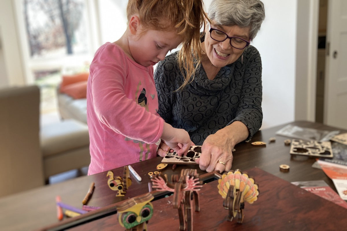 DIY Wooden Art Building Sets