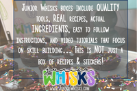 These boxes are not "kiddish". They appeal to all ages and focus on real recipes and skill building! 