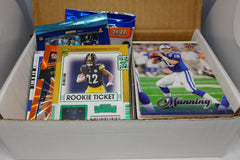 All of our sports subscription boxes feature three packs of cards, one special hit card, plus a small repack.  