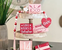 Seasonal Farmhouse Tiered Tray Decor Items Box