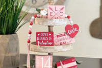 Seasonal Farmhouse Tiered Tray Decor Items Box