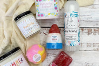 Deluxe Artisan Handcrafted  Self Care Spa Candle and Bath Box
