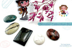 Natural Stone Cabochon Collection Box