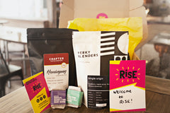 RISE monthly coffee box