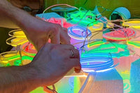 Handmade Kit for making neon signs: soldering iron, glue, acrylic, neon strips, solder, wire, fasteners. made by NeonSWOOSH UKRAINE
