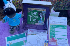 Unicorn Lovers Book Set by Unicorn Jazz, With Unicorn Playtime Puppets, Coloring pages, Unicorn Headband, Curriculum and More!