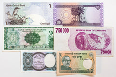 World paper money from Venture in History