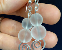 Monthly, hand-crafted pair of sustainable earrings from Iron Oxide & Art