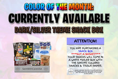 Dark/Brown Snack Box - Dark/Brown Snacks - Dark/Brown Theme Gift Dark/Brown Gift Idea - American Snackbox - Color Party Dark/Brown Party