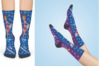 Monthly Girl Power Socks with Custom Face