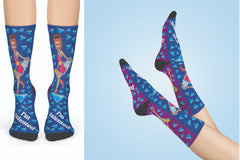 Monthly Girl Power Socks with Custom Face