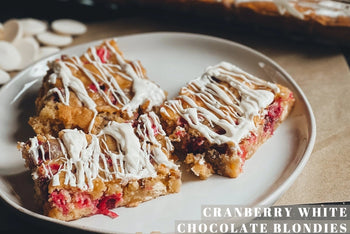 SOLD OUT: Cranberry White Chocolate Blondies: 1-Time Baking Kit