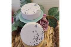 Lavender Bath Bombs; naturally colored with Brazilian purple clay and scented with lavender essential oil