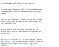 BBQ Bucket & Pit Master Gift Set  ,Barbecue Master Care Package