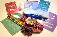 "Totally Me" boxes are filled with positive pencils, hair accessories, self care products and much more!