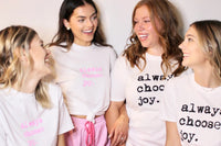 How fun are these tees for a girls trip!  Cozy enough to use with your pjs and cute enough to wear every day! 